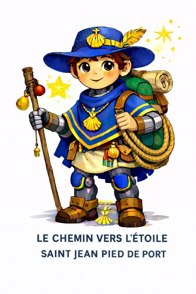 vector chemin st jacques compostelle